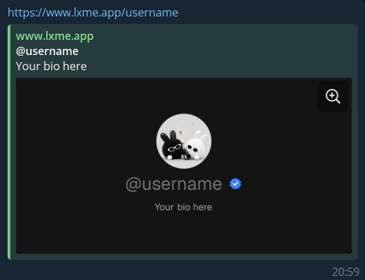 Linxme PRO — White-label sharing